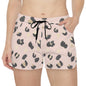 Shorts Women's Casual Leopard by Mariu del Campo — front view all-over print