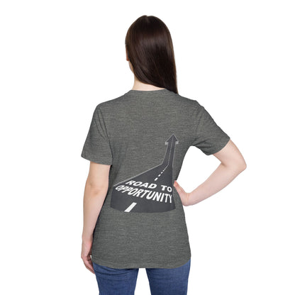 T-Shirt Unisex Road to Opportunity — Mariu del Campo