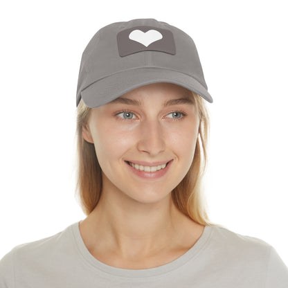 Hat with Leather Patch (Rectangle) love by Mariu del Campo.