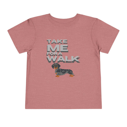 T-Shirt Toddler Short Sleeve Dachshund — by Mariu del Campo