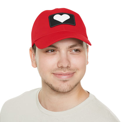 Hat with Leather Patch (Rectangle) love by Mariu del Campo.