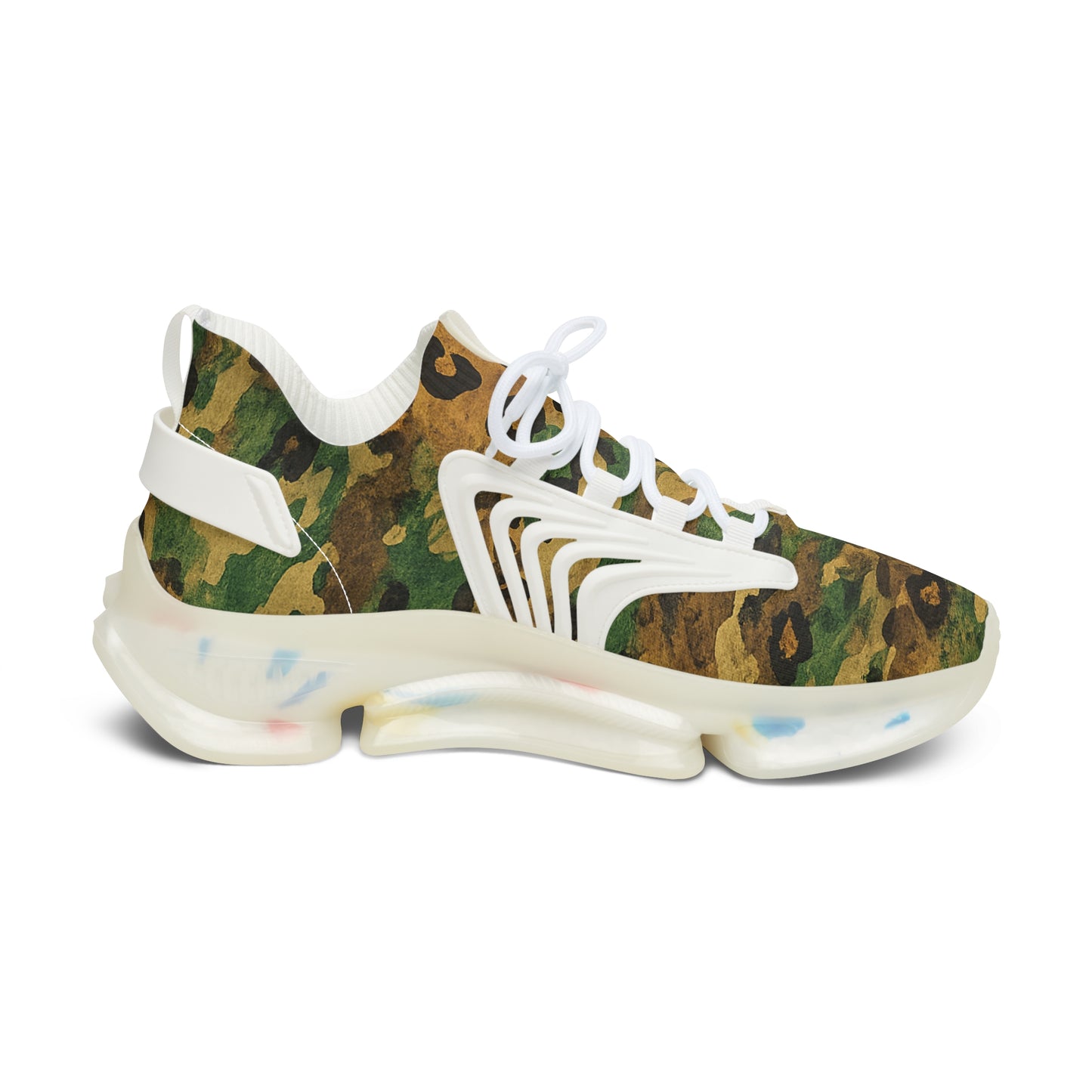 Sneakers Women's Mesh Leopard Camo — by Mariu del Campo