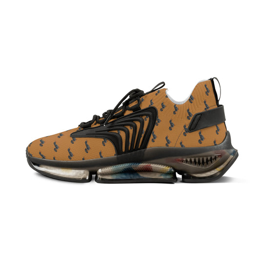 Sneakers Unisex Mesh Dachshund by Mariu del Campo — front view black sole