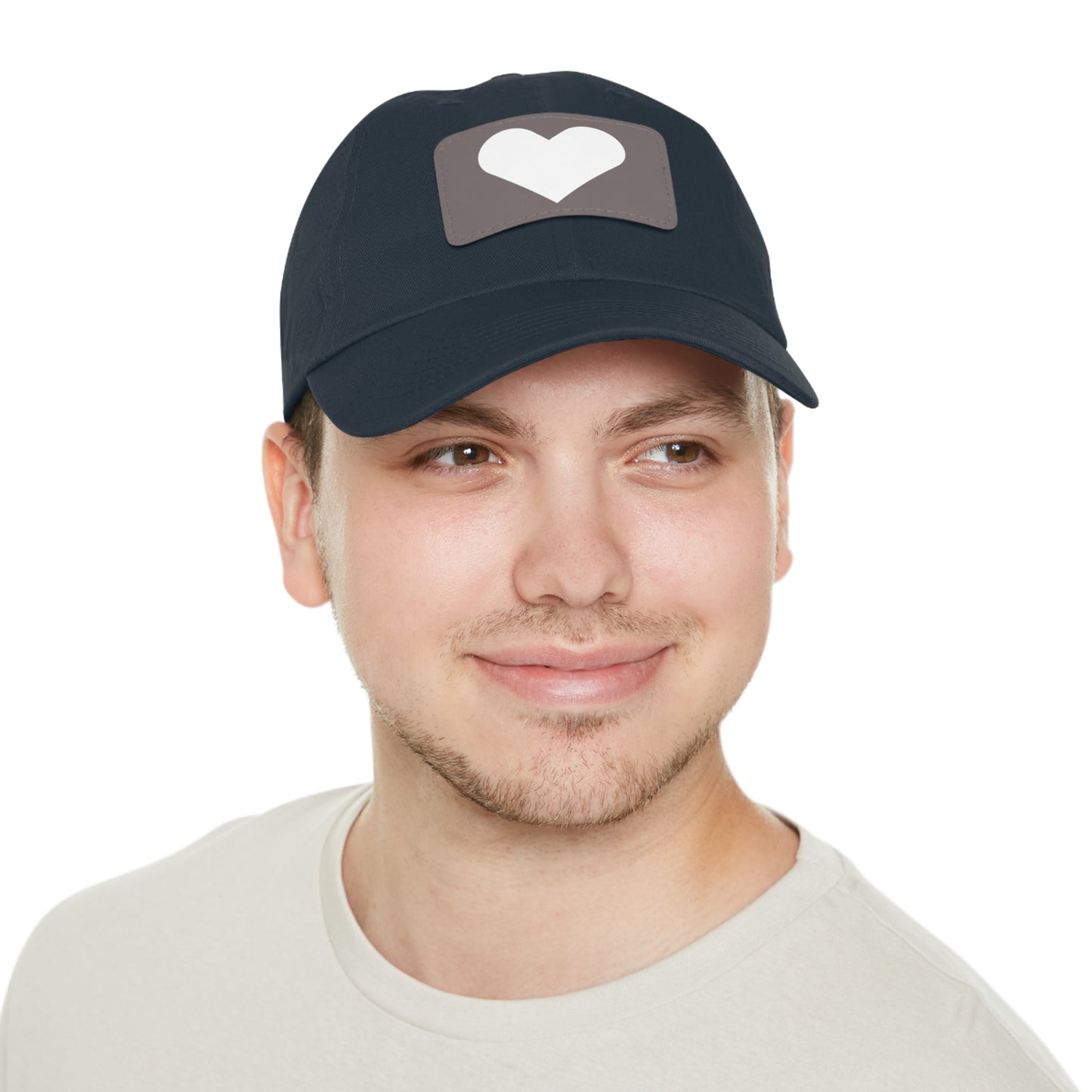 Hat with Leather Patch (Rectangle) love by Mariu del Campo.