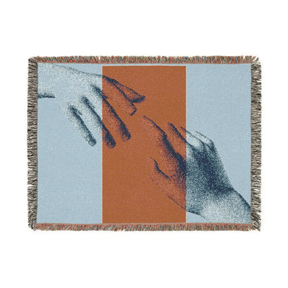 Woven Blanket Throw Hands by Mariu del Campo.