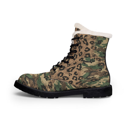 Boots Leather Leopard Camo — by Mariu del Campo