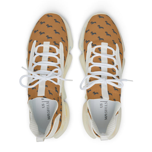 Sneakers Unisex Mesh Dachshund by Mariu del Campo — side profile view