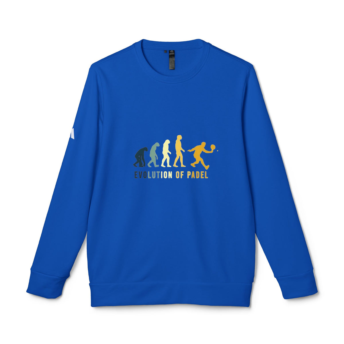 adidas® Unisex Fleece Crewneck Evolution of Padel — by Mariu del Campo