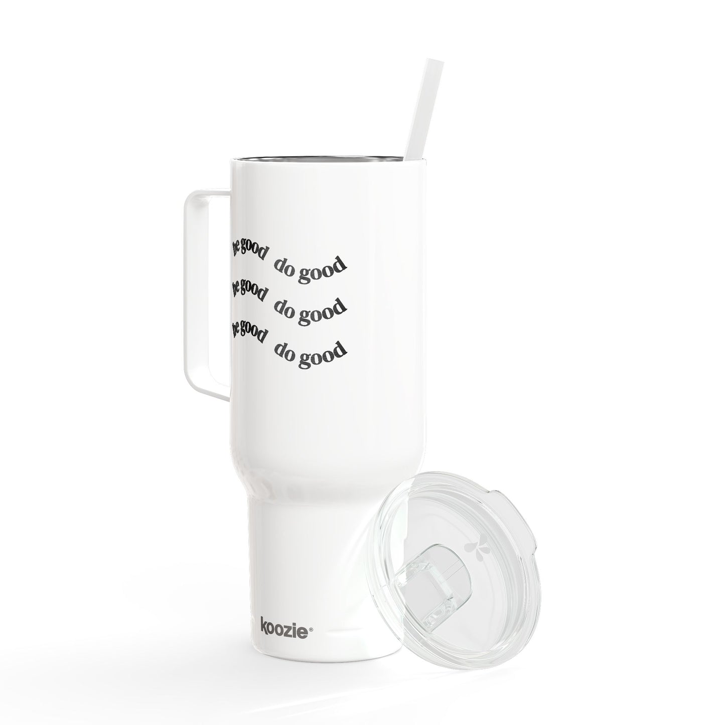 Insulated Tumbler 40oz with Engraved Be Good Do Good by Mariu del Campo.