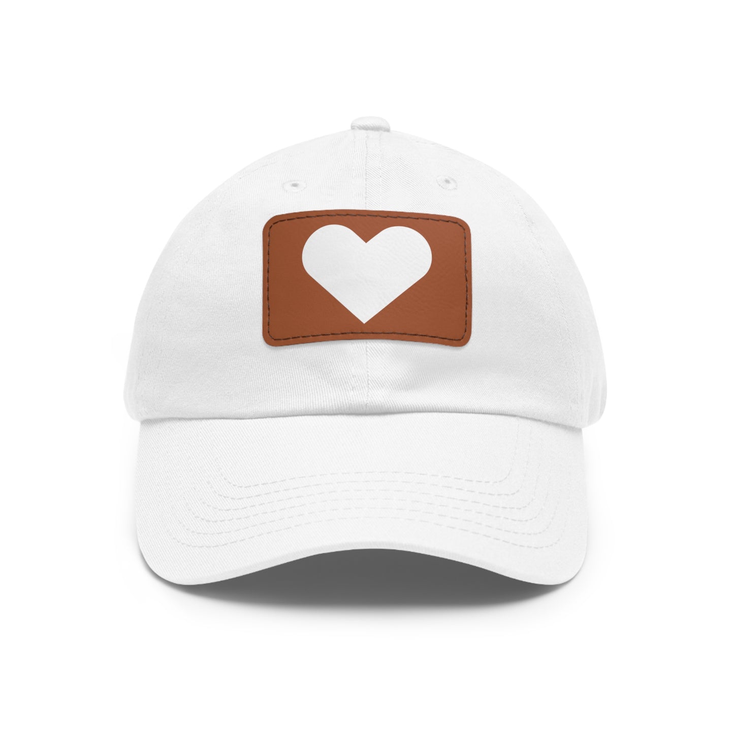 Hat with Leather Patch (Rectangle) love by Mariu del Campo.