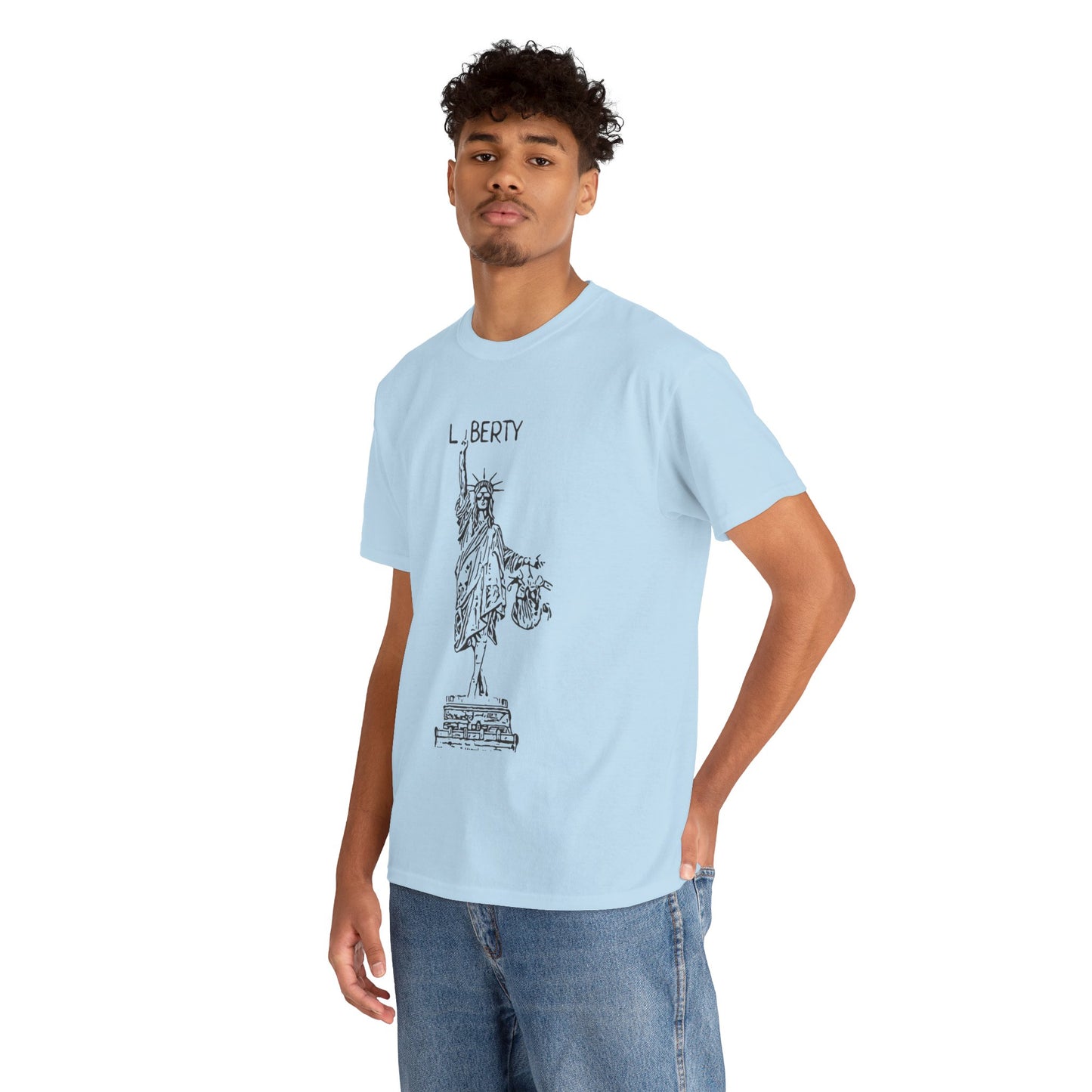T-Shirt Statue of Liberty Unisex Cotton Tee by Mariu del Campo.