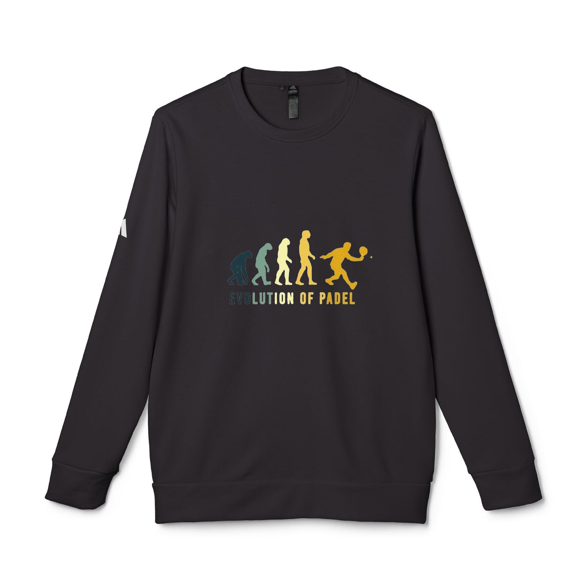 adidas® Unisex Fleece Crewneck Evolution of Padel — by Mariu del Campo