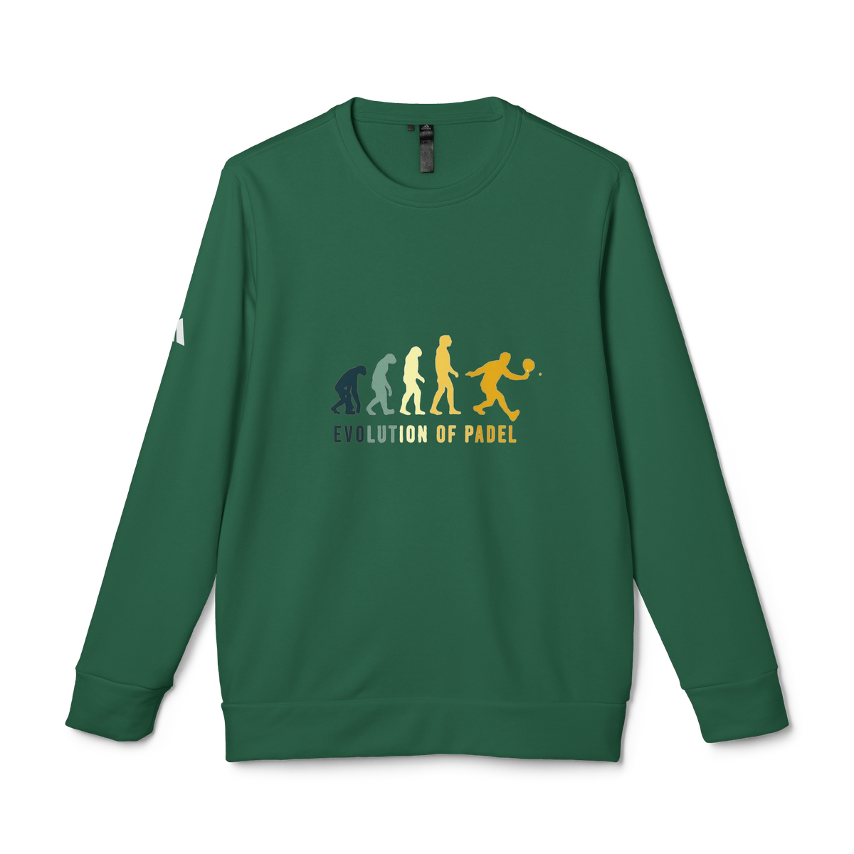 adidas® Unisex Fleece Crewneck Evolution of Padel — by Mariu del Campo