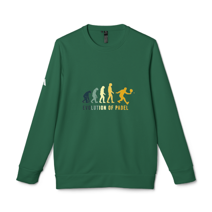 adidas® Unisex Fleece Crewneck Evolution of Padel — by Mariu del Campo