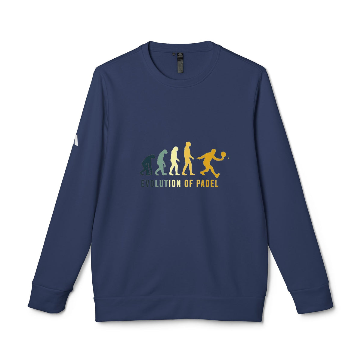 adidas® Unisex Fleece Crewneck Evolution of Padel — by Mariu del Campo