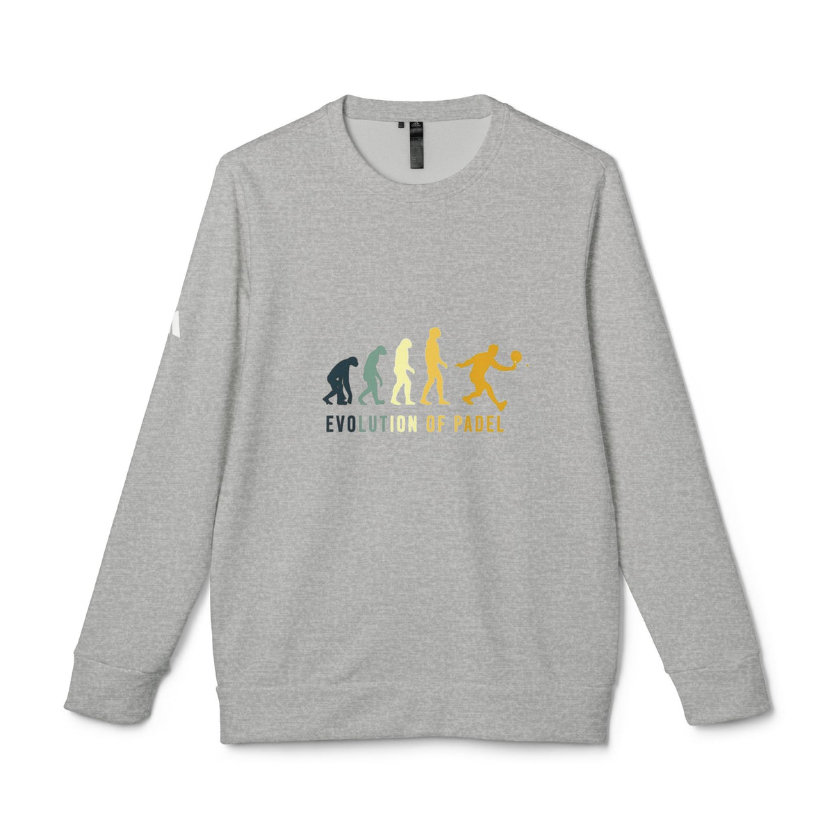 adidas® Unisex Fleece Crewneck Evolution of Padel — by Mariu del Campo