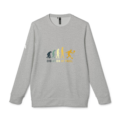 adidas® Unisex Fleece Crewneck Evolution of Padel — by Mariu del Campo