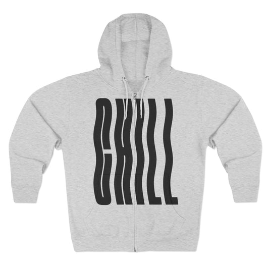 Hoodie Chill Unisex Zip — by Mariu del Campo