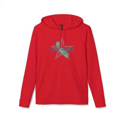 adidas® Unisex Fleece Hoodie California — by Mariu del Campo