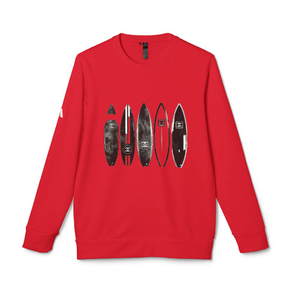 adidas® Unisex Fleece Crewneck Surf — by Mariu del Campo