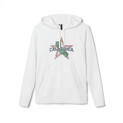 adidas® Unisex Fleece Hoodie California — by Mariu del Campo