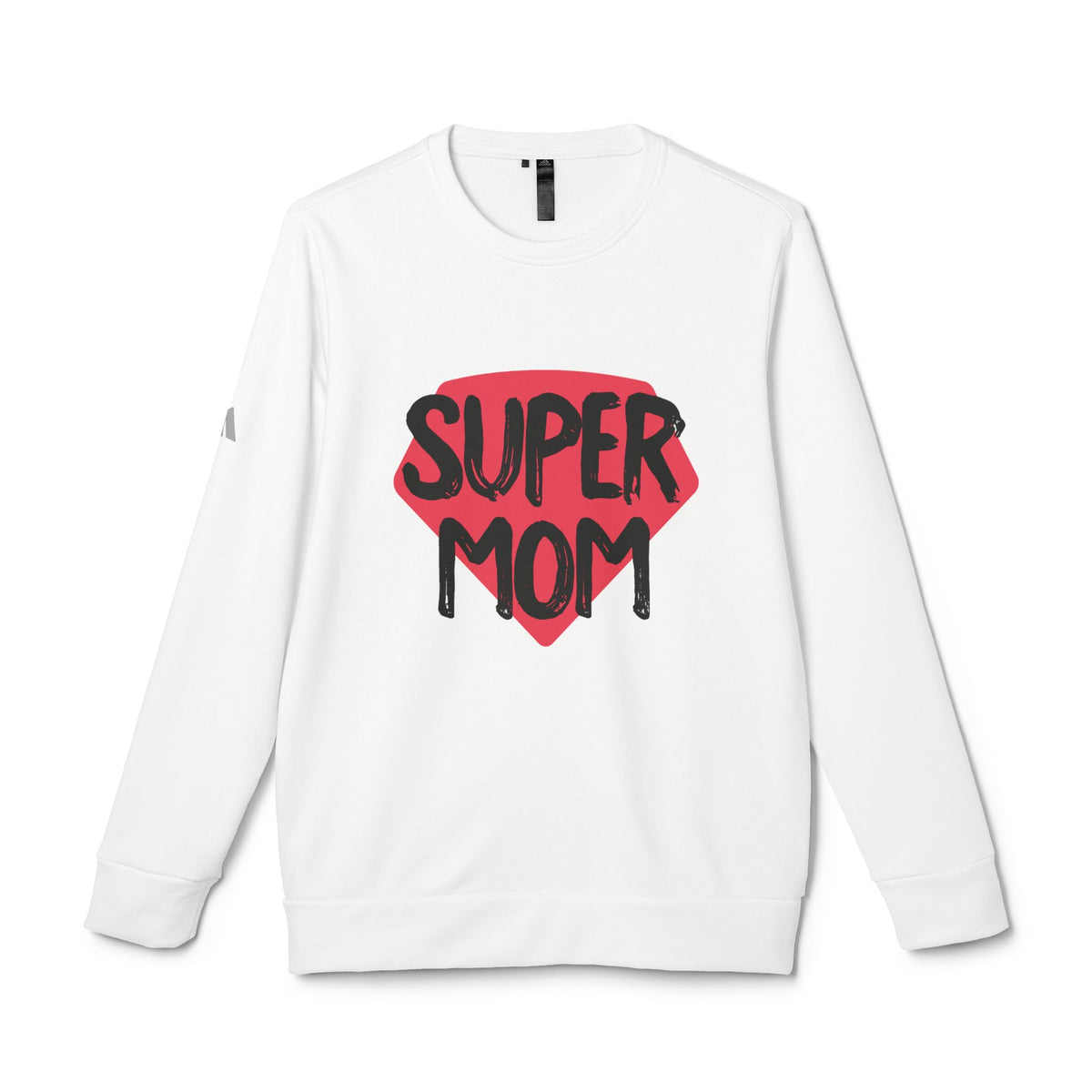 adidas® Unisex Fleece Crewneck Sweatshirt Super Mom — by Mariu del Campo