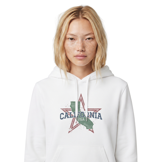 adidas® Unisex Fleece Hoodie California — by Mariu del Campo
