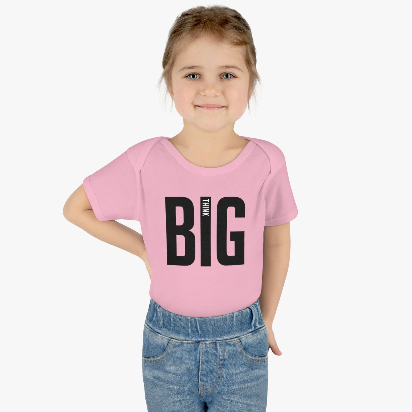 Bodysuit Infant Baby Rib Think Big by Mariu del Campo. - Mariu del Campo