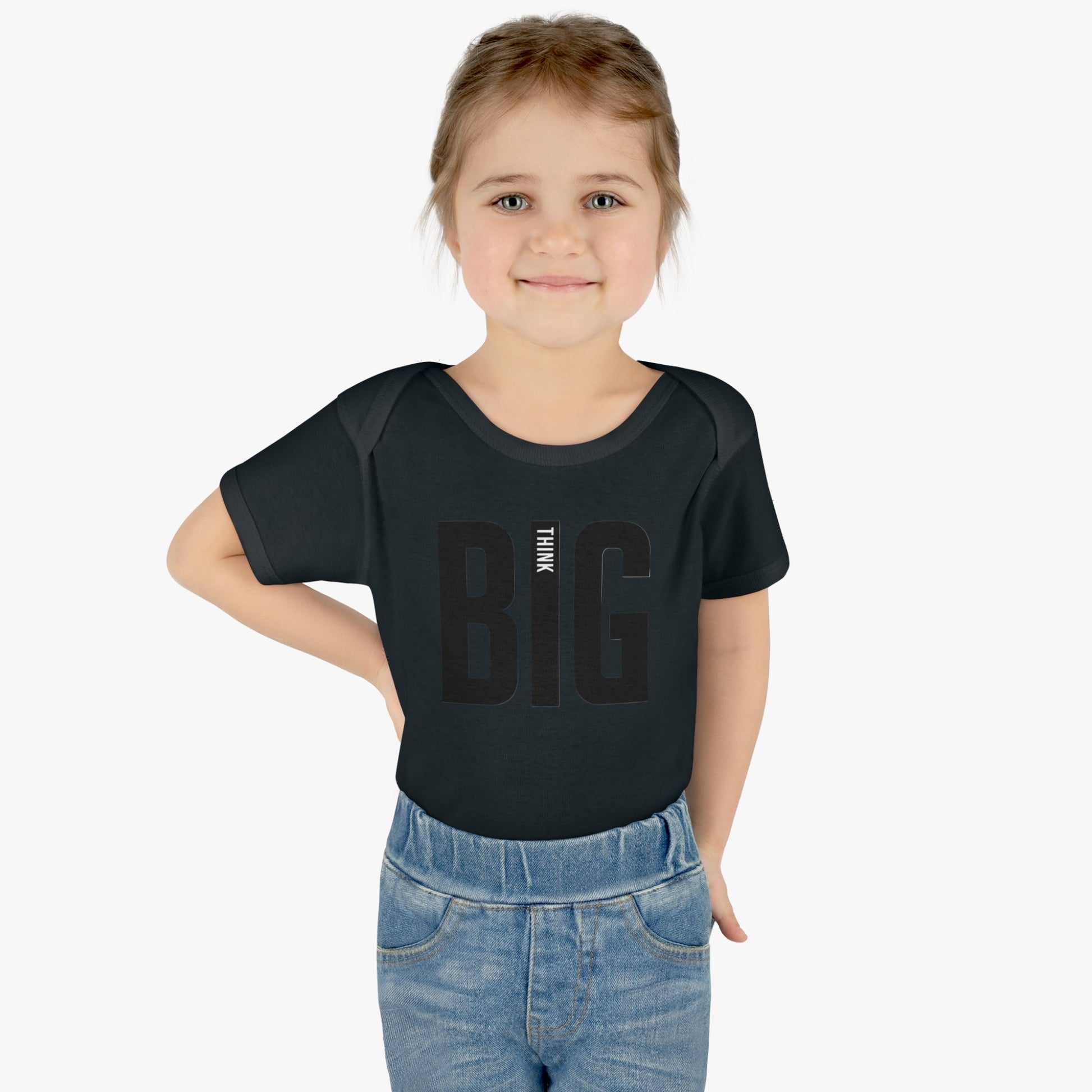 Bodysuit Infant Baby Rib Think Big by Mariu del Campo. - Mariu del Campo