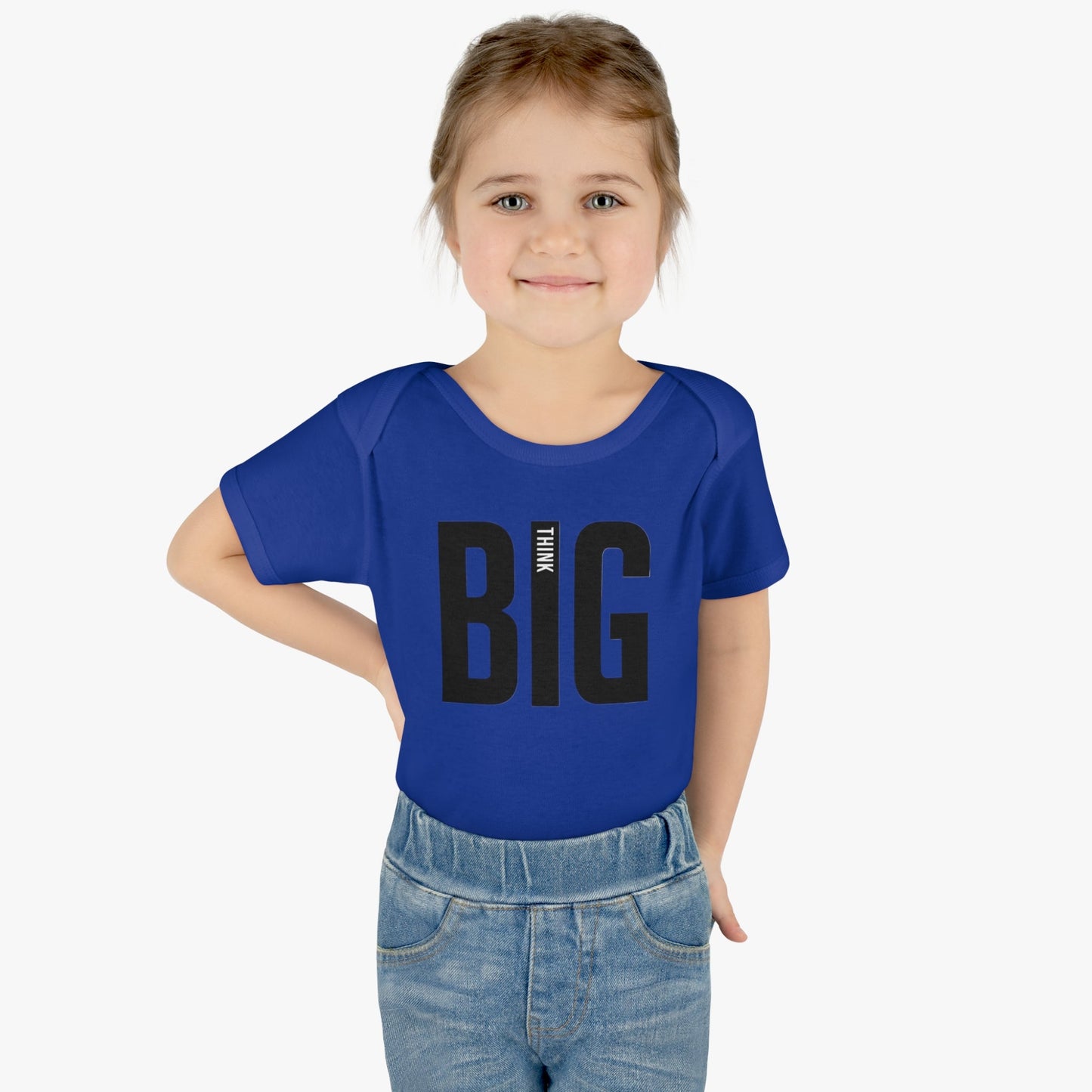 Bodysuit Infant Baby Rib Think Big by Mariu del Campo. - Mariu del Campo