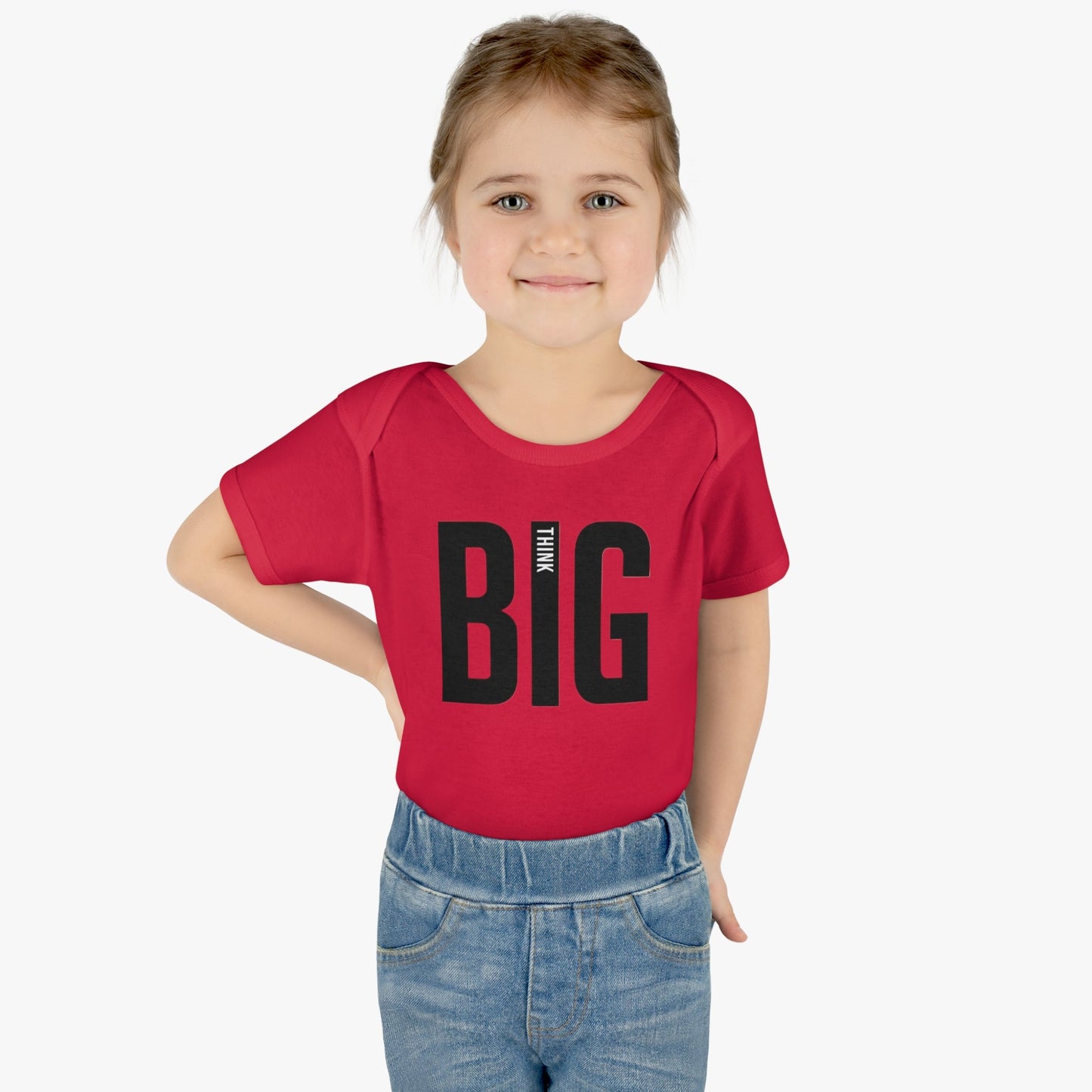 Bodysuit Infant Baby Rib Think Big by Mariu del Campo. - Mariu del Campo