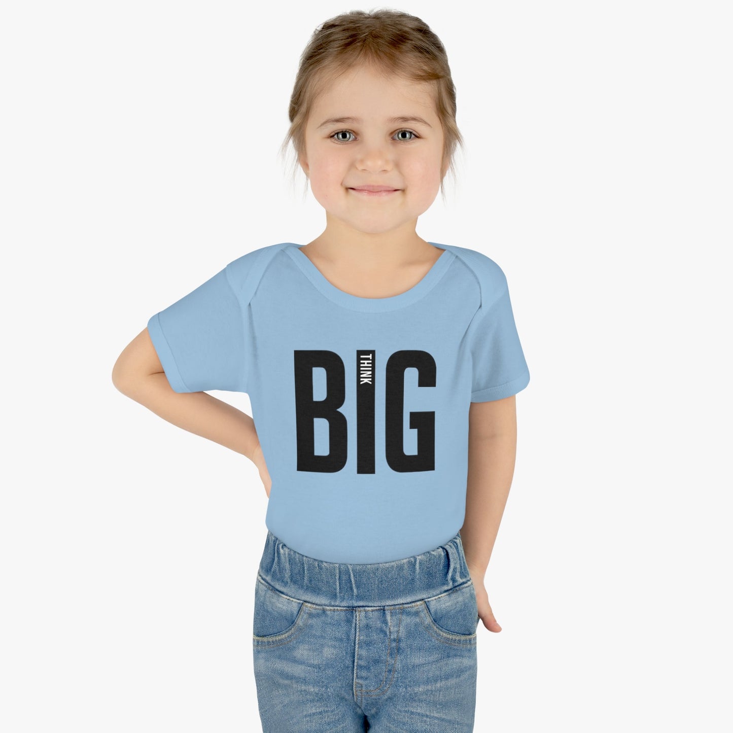 Bodysuit Infant Baby Rib Think Big by Mariu del Campo. - Mariu del Campo