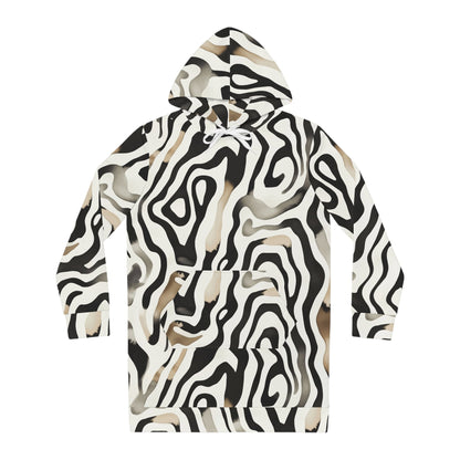 Hoodie Dress African Wild Women's by Mariu del Campo. - Mariu del Campo