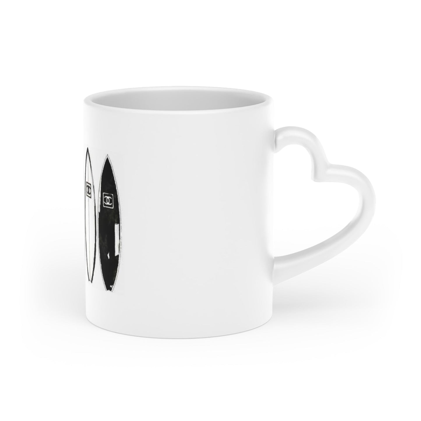 Mug Heart - Shaped surf love by Mariu del Campo. - Mariu del Campo