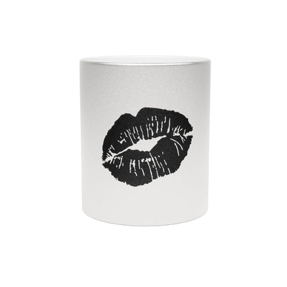 Mug Metallic (Silver\Gold) Lips by Mariu del Campo. - Mariu del Campo