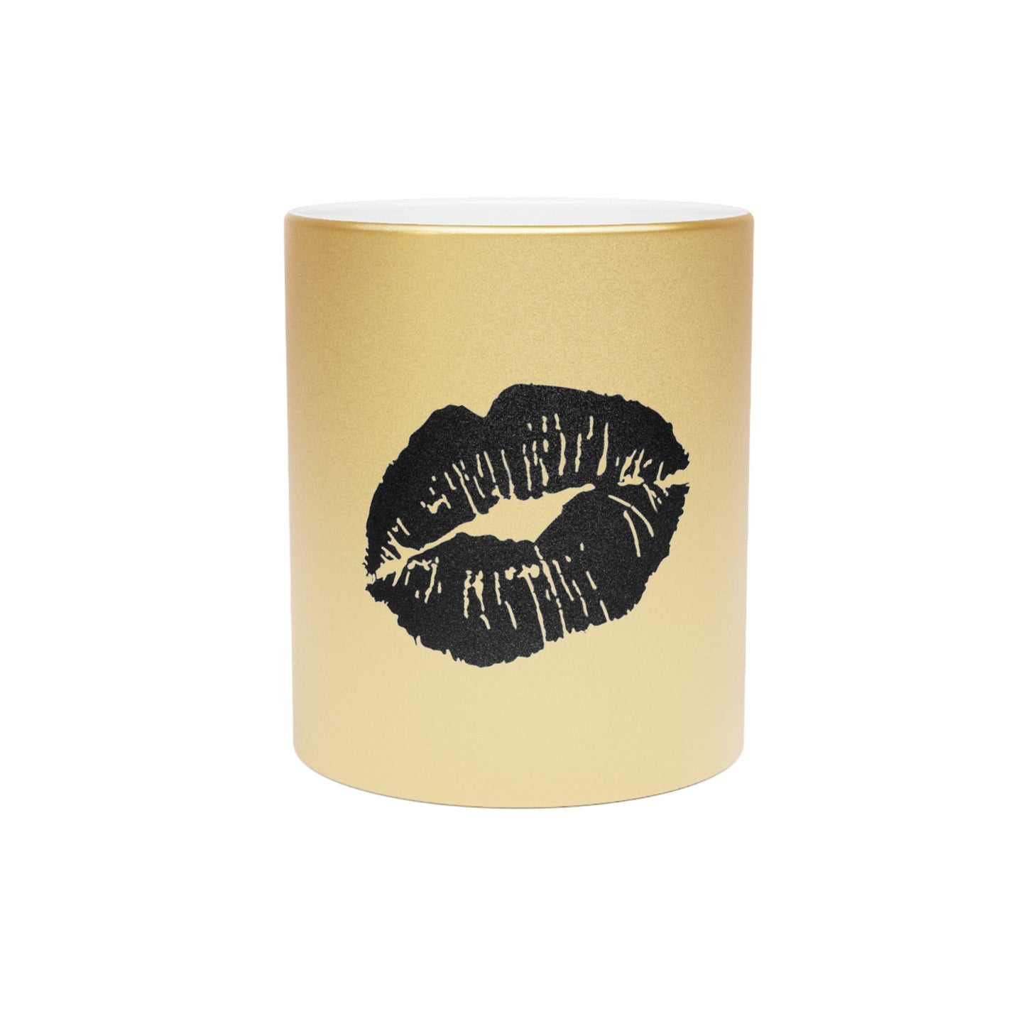 Mug Metallic (Silver\Gold) Lips by Mariu del Campo. - Mariu del Campo