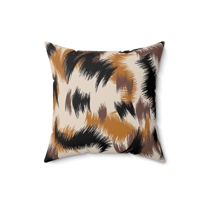 Pillow Faux Suede Square paint by Mariu del Campo. - Mariu del Campo
