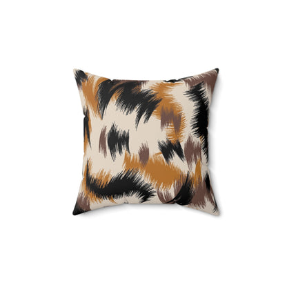 Pillow Faux Suede Square paint by Mariu del Campo. - Mariu del Campo