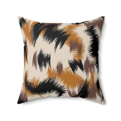 Pillow Faux Suede Square paint by Mariu del Campo. - Mariu del Campo