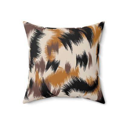 Pillow Faux Suede Square paint by Mariu del Campo. - Mariu del Campo
