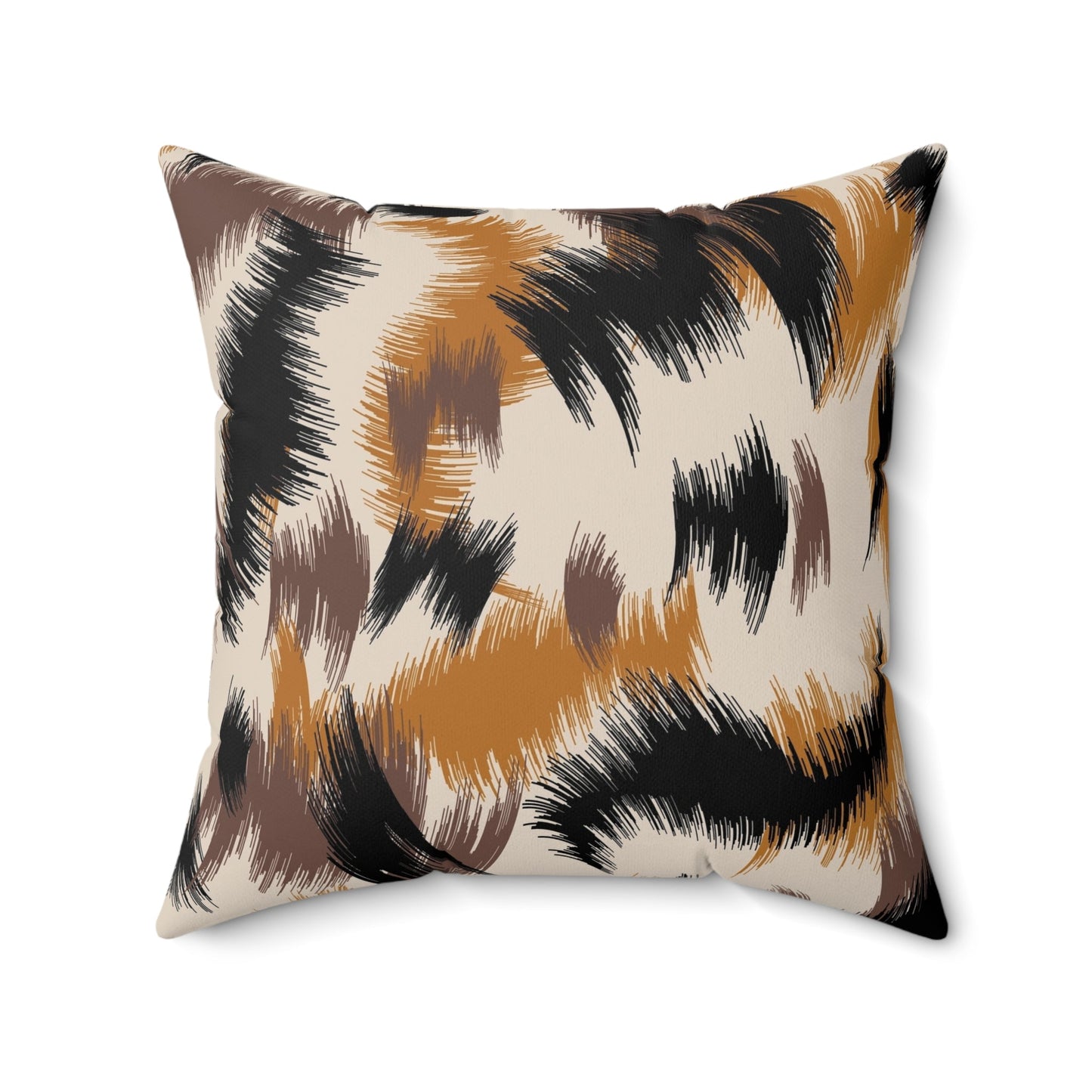 Pillow Faux Suede Square paint by Mariu del Campo. - Mariu del Campo