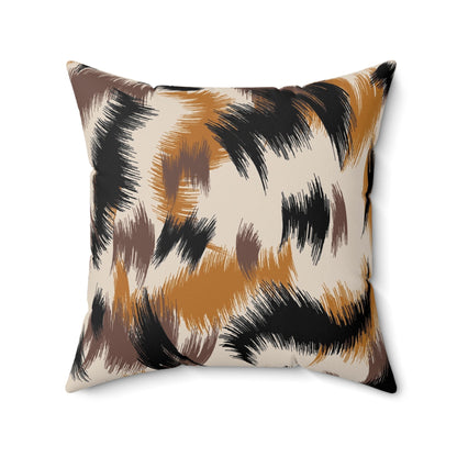 Pillow Faux Suede Square paint by Mariu del Campo. - Mariu del Campo