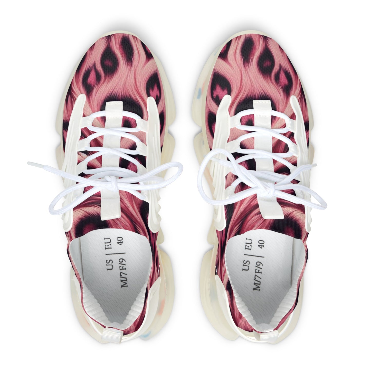 Sneakers Women's Mesh animal pink by Mariu del Campo. - Mariu del Campo