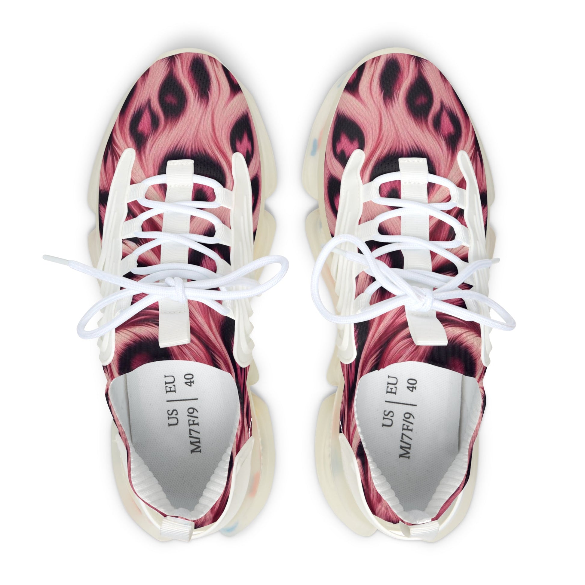 Sneakers Women's Mesh animal pink by Mariu del Campo. - Mariu del Campo