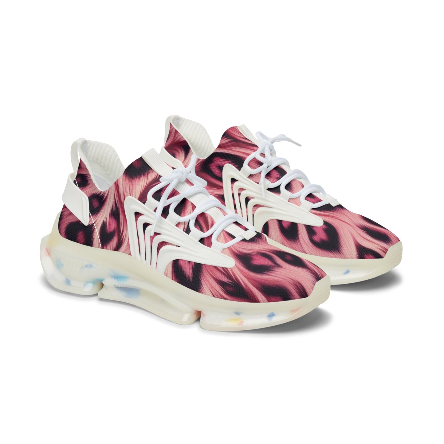Sneakers Women's Mesh animal pink by Mariu del Campo. - Mariu del Campo